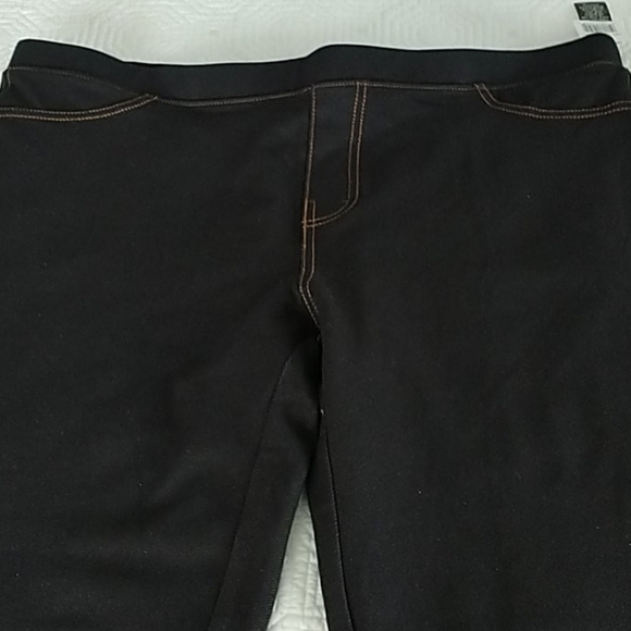 TGY Black Pull On Leggings, Sz XL - Picture 2 of 7